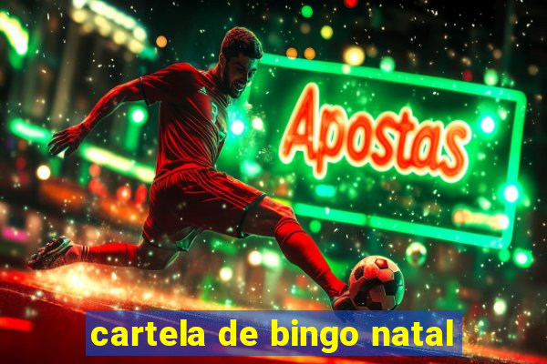 cartela de bingo natal